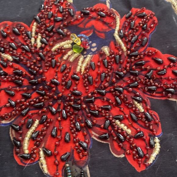 Dolce Apparel beaded/embellished midi length skirt, L - Picture 2 of 8